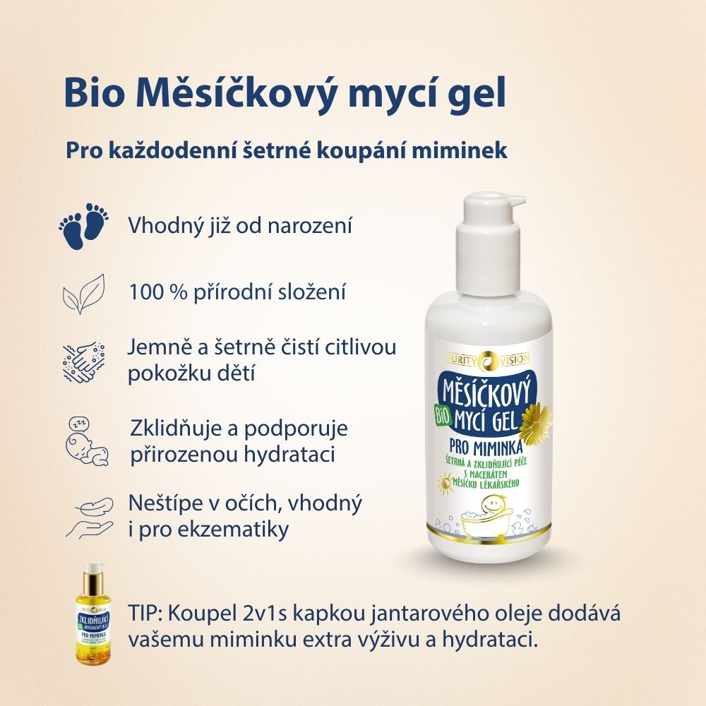 Komplet otroškega pralnega gela in cinkove mazila