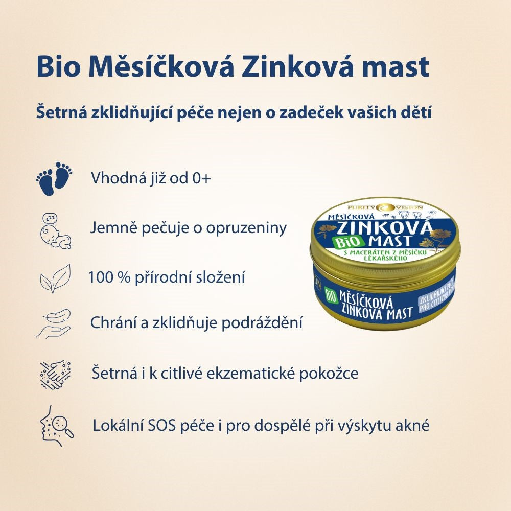 Organska ognjičeva cinkova mazilo 70 ml – kozmetična napaka