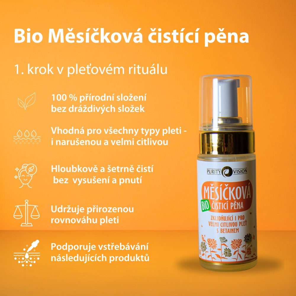 Bio ognjičeva čistilna pena 90 ml