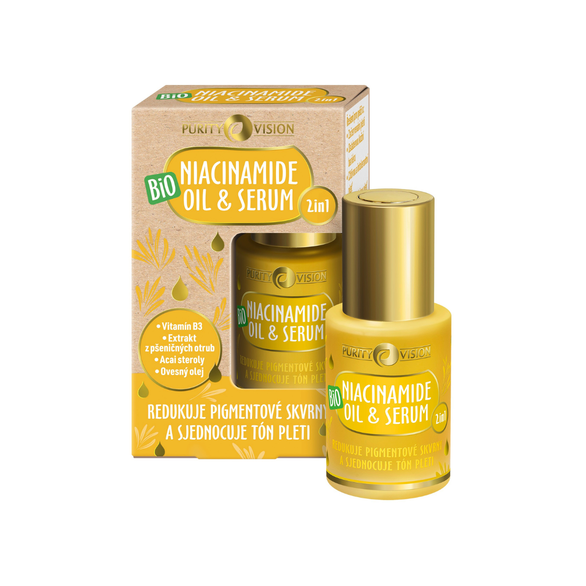 Bio niacinamid olje in serum 2v1 30 ml