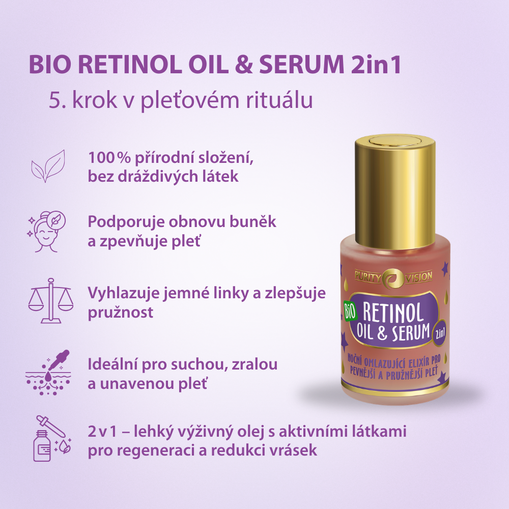Bio retinol olje in serum 2v1 30 ml